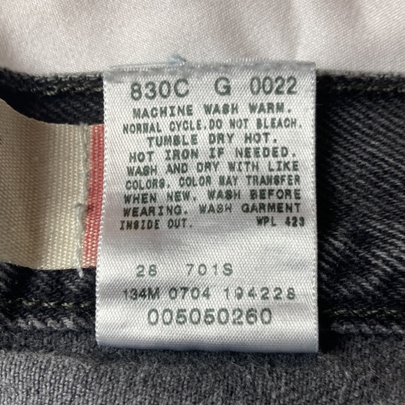 Levi’s 505 Regular Fit 33 X 30 Black - Picture 10 of 13